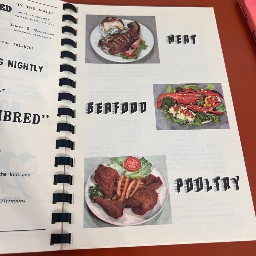 Vintage 1973 Feeder's Digest Cookbook Yuba General Hospital Auxiliary California